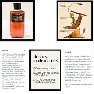 NEW BATH & BODY WORKS - MAHOGANY TEAKWOOD 3-in-1 Hair, Face & Body Wash 10 fl oz